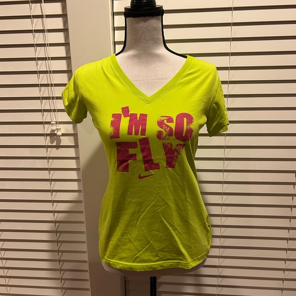 Nike Tops - Nike Dry Fit Women's Yellow Graphic Tee size M